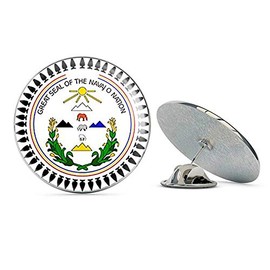 NYC Jewelers Round Great Seal of The Navajo Nation (Tribe Native Indian Logo) Metal 0.75" Lapel Hat Pin Tie Tack Pinback