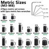 Aienxn 775PCS Metric +SAE Set Screw Assortment Kit, Hex Socket