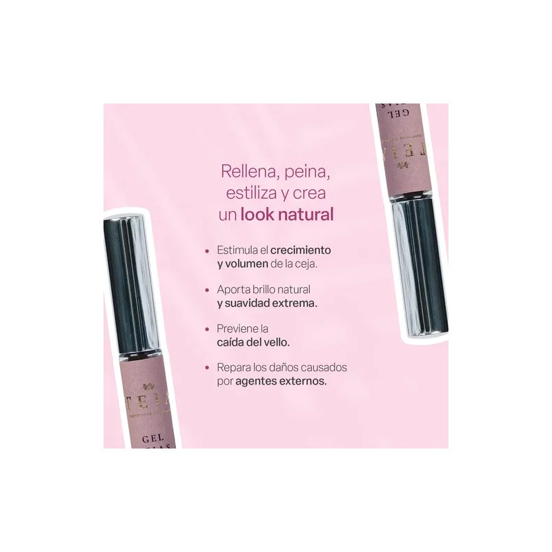 Gel Fijador Para Cejas Con Color Teia Cosméticos Naturales