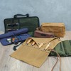 Wrench Roll up Bag, Heavy Duty Waxed Canvas Small Tool