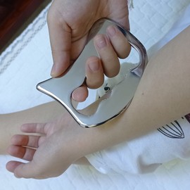 GYX COELE 2 in 1 muscle scraper Stainless Steel Gua Sha set Scraping Massage Tool,IASTM Tools, Great Soft Tissue Physical Therapy Used for Arms, Back, Legs, Neck (2set)