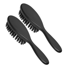 Outanaya 2pcs Men's Hair Beard Grooming Brush Soft Bristles for Dandruff Oil Control Lightweight Styling Tool for Home Travel Scalp Cleaning Beard Care