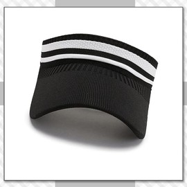 Chrome Klein CB243 Cap, Hat, Visor, Sun Visor, Lightweight, Long Brim, Elastic Band, Running, Black, Free size