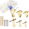 62PCS Picture Hooks for Hard Walls Picture Hanging Hooks Heavy