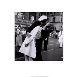 Kissing War Goodbye Vj Day Times Square 7/14/1945 print Lt Victor Jorgensen22x28