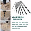 KEWAYO 8 Pcs Brad Point Drill Bits, 3-10mm Spur Point