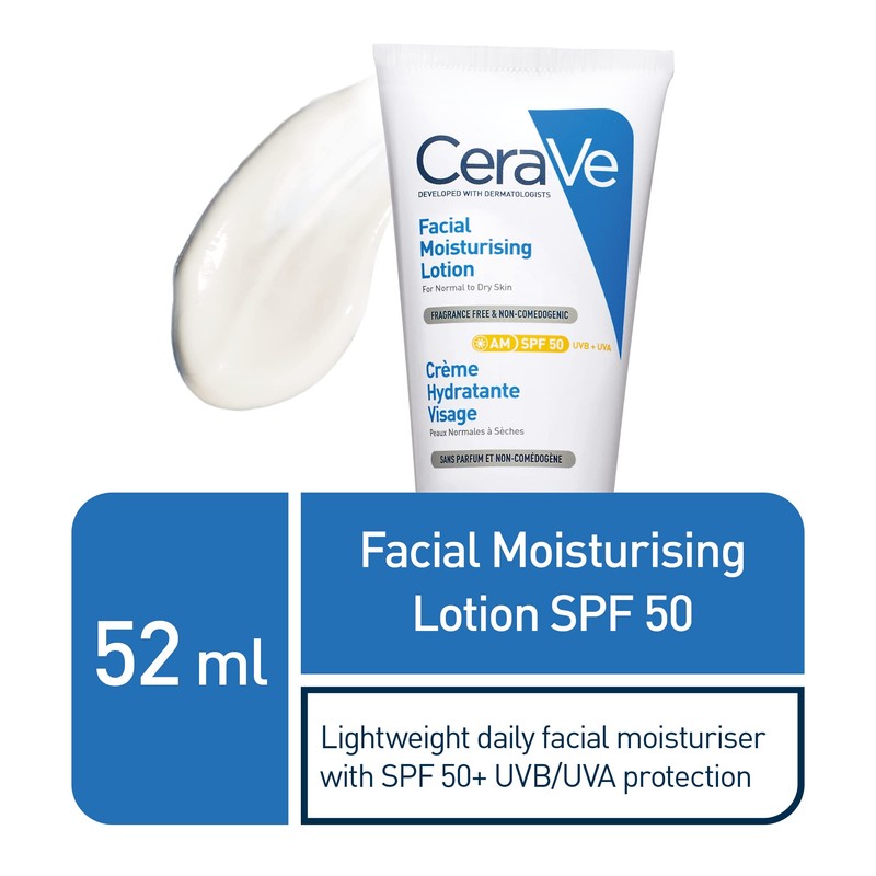 CeraVe AM Facial Moisturising Lotion SPF50 52ml/1.75floz
