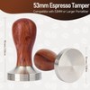 Abeskch 53mm Espresso Tamper Kit, Hard Wood Espresso Tamper Tool
