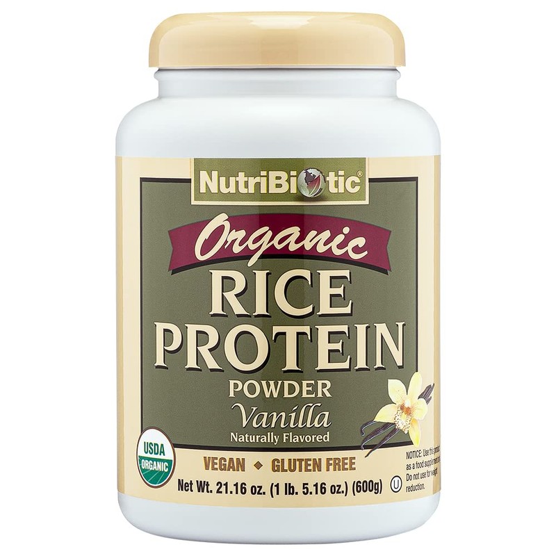 NutriBiotic, Organic Rice Protein, Vanilla, 1 lb 5 oz (600