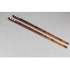 Brown tortoise plastic hair chop sticks crystals accessory picks pins
