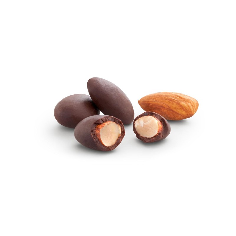 LILY'S Dark Chocolate Style No Sugar Added Covered Almonds Bag,