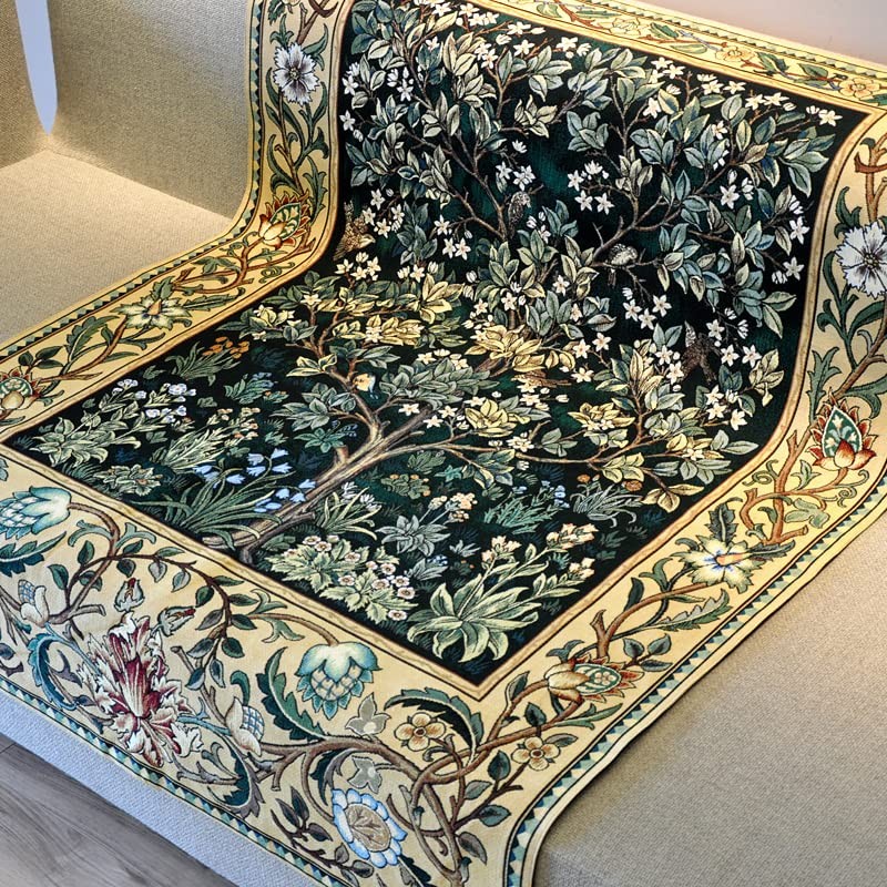 Aubelin Tapestry Large Green William Morris Tree of Life Fine