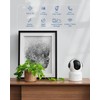 AKINGUAR 2K/3MP WiFi Indoor Surveillance Camera, 5GHz/2.4GHz 355° IP Camera