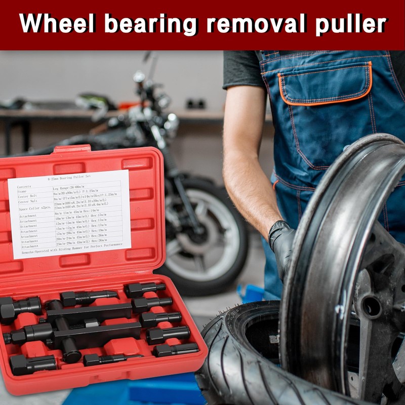 dirnatel Bearing Puller Motorcycle Blind Hole Bearing Puller Tool Kits