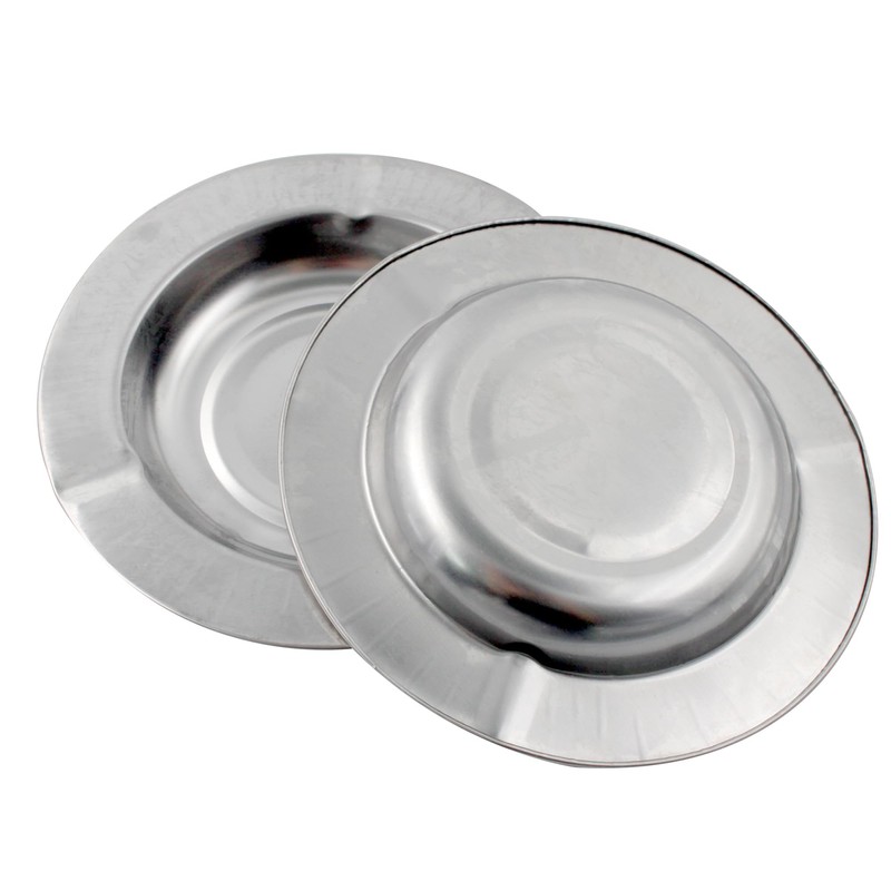 Lilaly 10-Pack Ashtray Round Cigar Ash Tray Stainless Ashtray for