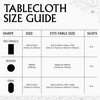 Trimming Shop Polyester Printed Tablecloth 60" x 84" Rectangular Lemon