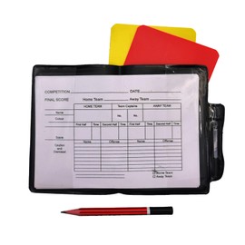 Optimum Referee Whistle & Card - Lightweight, Portable & Convenient Design - Referee Equipment Whistle for Football, Basketball, Soccer, Hockey & Rugby - Sound Whistles