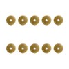 Tiazza 10Pcs Plain Round Brass Backplate Washers Classical Furniture Decoration