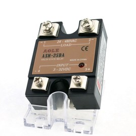 WerFamily SSR Solid State Relay SSR-25DA DC-AC 3-32V DC / 24-480V AC / 25A
