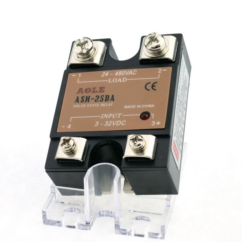 WerFamily SSR Solid State Relay SSR-25DA DC-AC 3-32V DC /
