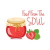 CafePress Food from The Soul Sticker Oval Car Bumper Sticker