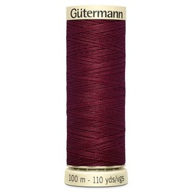 Gutermann 2T100/368 | 368-Burgandy 100% Polyester Sew All Sewing Thread | 100m