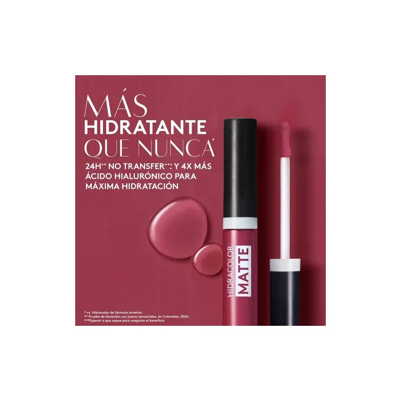 Labial Hidracolor Mate No Transfer Esika Indeleble
