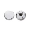 Buwei Brass Round Cuff Button Cover Cuff Links for Men,