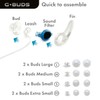 G.Buds Clear Surf Ear Plugs. Sound in Water Out. Perfect