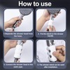 BEIQIYA 3pcs Silicone Shower Head Holder, No-Drilling Removable Suction Cup