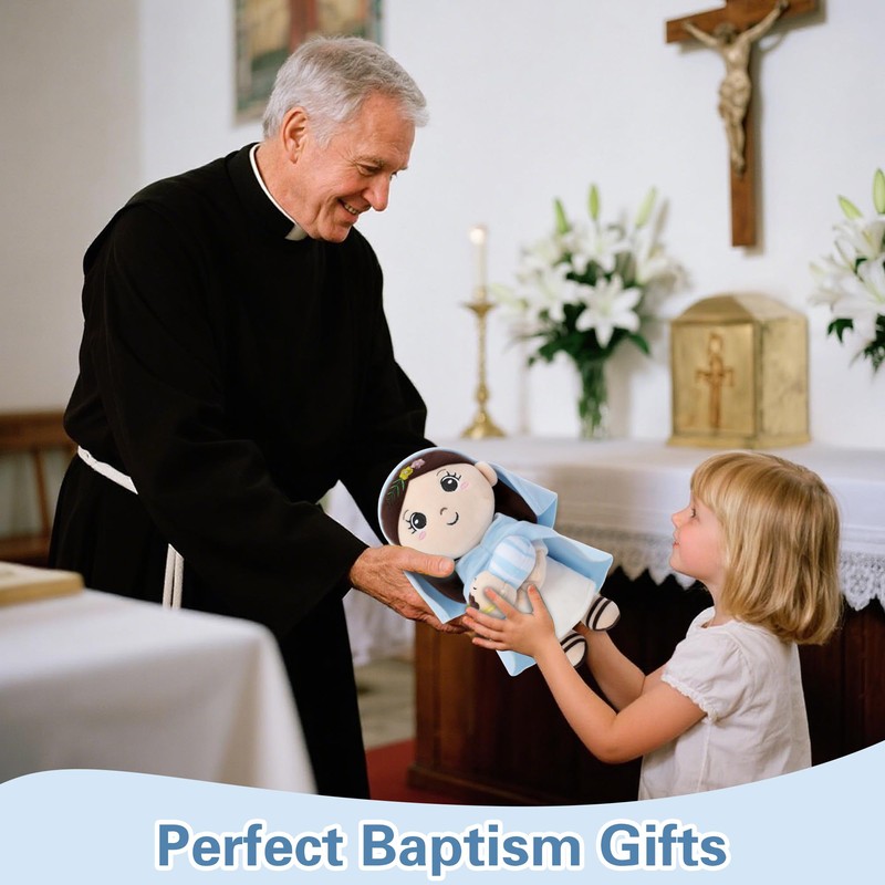 NIUBEHOHO Mary Kids' Plush Toy Pillow – Exquisite Virgin Mary