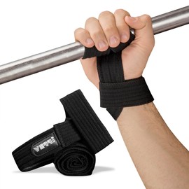 Verri | Straps Gym para protección de Dedos y muñecas en Levantamiento de Pesas, rutinas, Entrenamiento en Gimnasio, Negro, unitalla