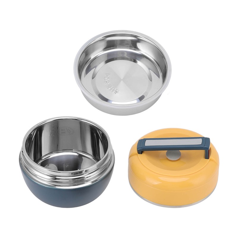 0.8L Stainless Steel Thermal Lunch Box 2 Layer Insulated Lunch