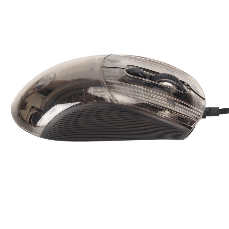Wired Mouse Transparent Shell RGB Backlit Adjustable DPI Programmable Keys