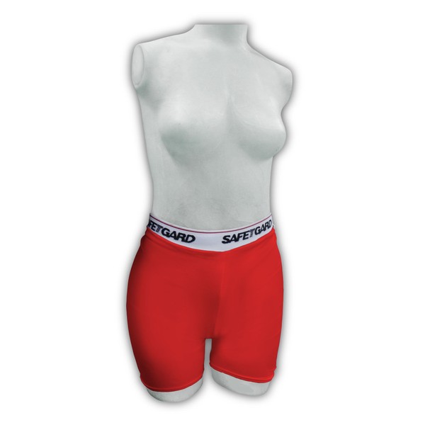 SafeTGard Womens Small Compression Short (Red)