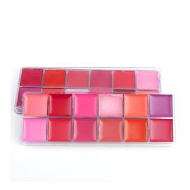 Paleta De Labios De Terciopelo De 12 Colores Mate Y Cremosa