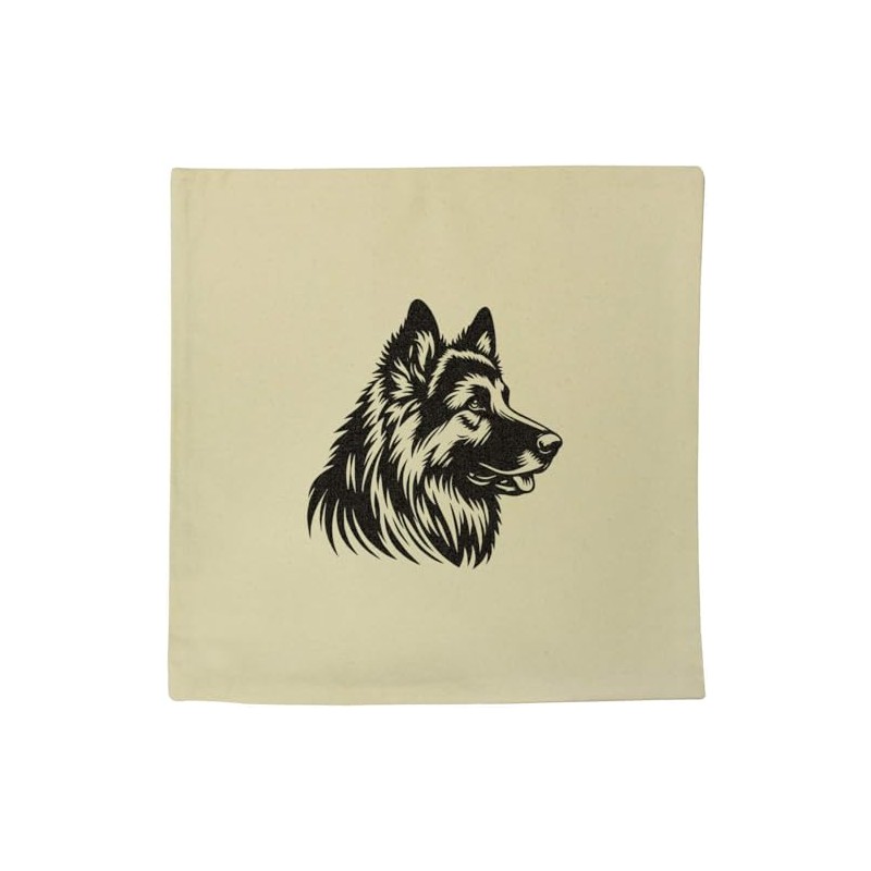 Azeeda 40cm x 40cm 'German Shepherd Dog Side-View' Canvas Cushion