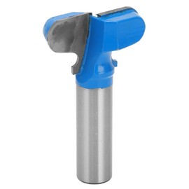 Drawer Pull Router Bit 12in Shank Finger Pull Drawer Pull Stool Molding Cutter Tungsten Steel Alloy PTFE Coating Woodworking Router Bit Cutter for Wood Grooving