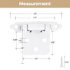 8 Pack 4 Pair White Cabinet Hinges - 1/2 inch