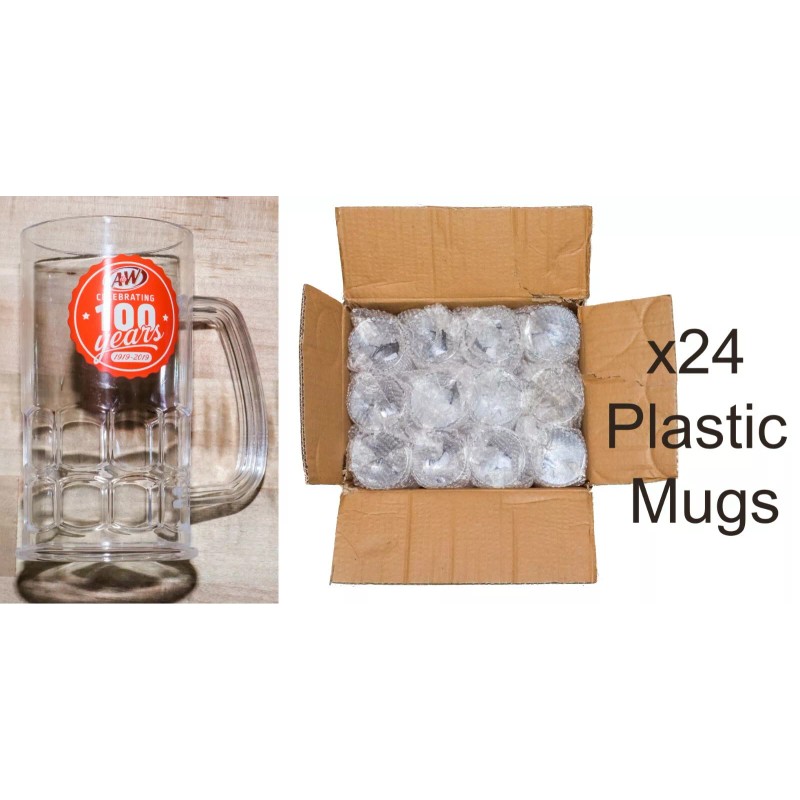 A&W Root Beer Celebrating 100 years 1919-2019 Plastic Collectors Mugs