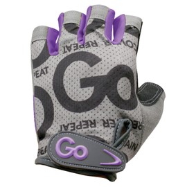 GoFit GF-WGTC-M/PPL Women's Pro Trainer Gloves with Padded Go-Tac Palm (Purple/Medium)