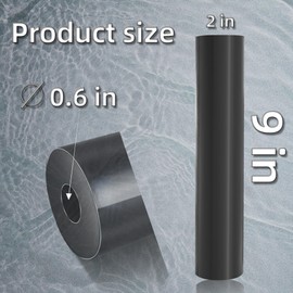 COLOFULWAY Boat Trailer Black Molded Rubber Side Guide Roller (2"x 9")