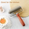 Roller Docker with Spikes, Stainless Steel Pizza Roller with Spikes,
