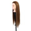 Cabeza de entrenamiento de peinado de cabello humano sedoso, cabeza