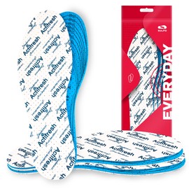 SULPO 3 Pairs of Actifresh Insoles - Insoles Against Foot Odour - Soft Latex Shoe Insoles with Cotton Layer - Comfort Insoles - Can be Cut to Size