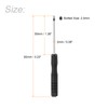 TOP-VIGOR 5pcs Mini Slotted Screwdriver 2mm Flat Head 82mm Length,