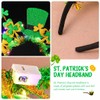 CASDRE St. Patrick's Day Headband Green Light up Shamrock Hat