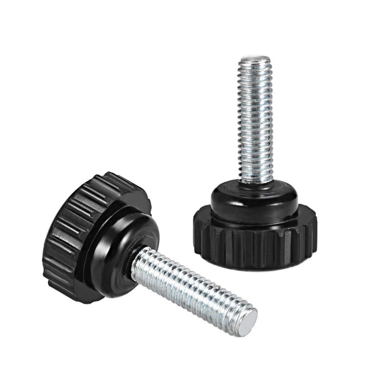 sourcing map 4pcs Knurled Clamping Knobs M6 x 20mm Metric