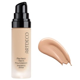 ARTDECO Perfect Teint Foundation, natural N°35 (0.67 Fl Oz) – lightweight liquid formula provides medium to full coverage—without a mask-like effect, conceals imperfections, makeup, hyaluron, vegan