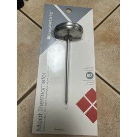 EverydayLiving Meat Thermometer Dual Scales Stainless Steel 120-200F